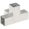 Łącznik do słupków w kształcie X, galwanizowany metal, 81x81 mm