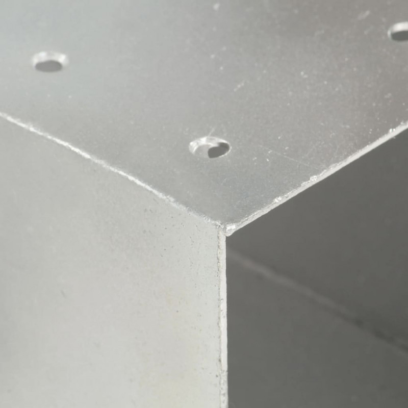 Łącznik do słupków w kształcie X, galwanizowany metal, 81x81 mm