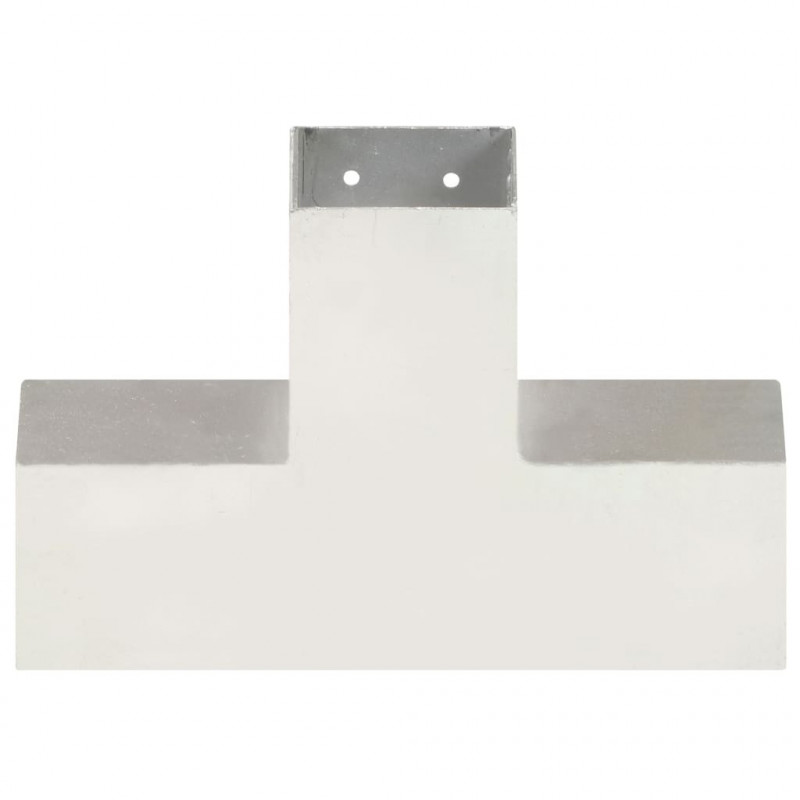 Łączniki w kształcie X, 4 szt., galwanizowany metal, 81x81 mm