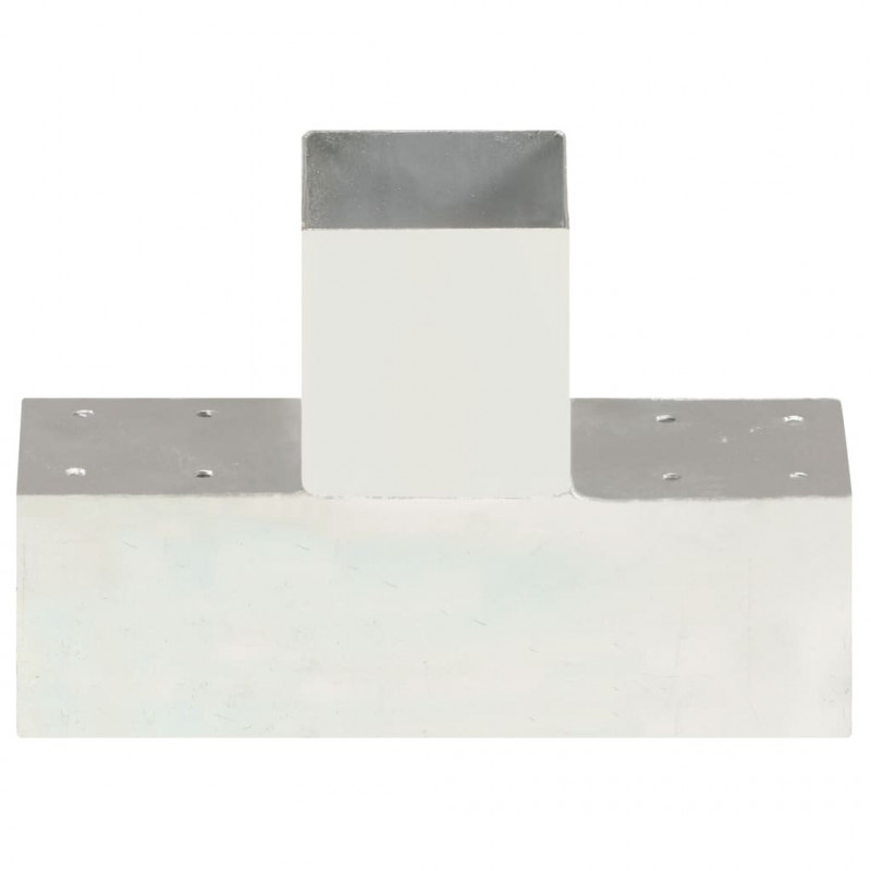 Łącznik do słupków w kształcie T, galwanizowany metal, 91x91 mm