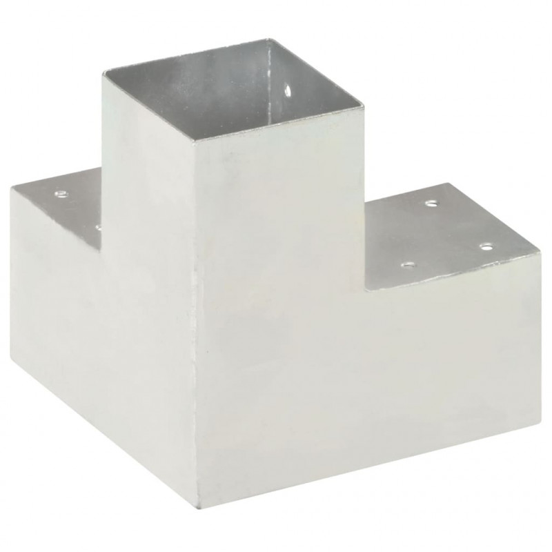 Łącznik do słupków w kształcie Y, galwanizowany metal, 91x91 mm