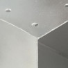 Łącznik do słupków w kształcie Y, galwanizowany metal, 91x91 mm