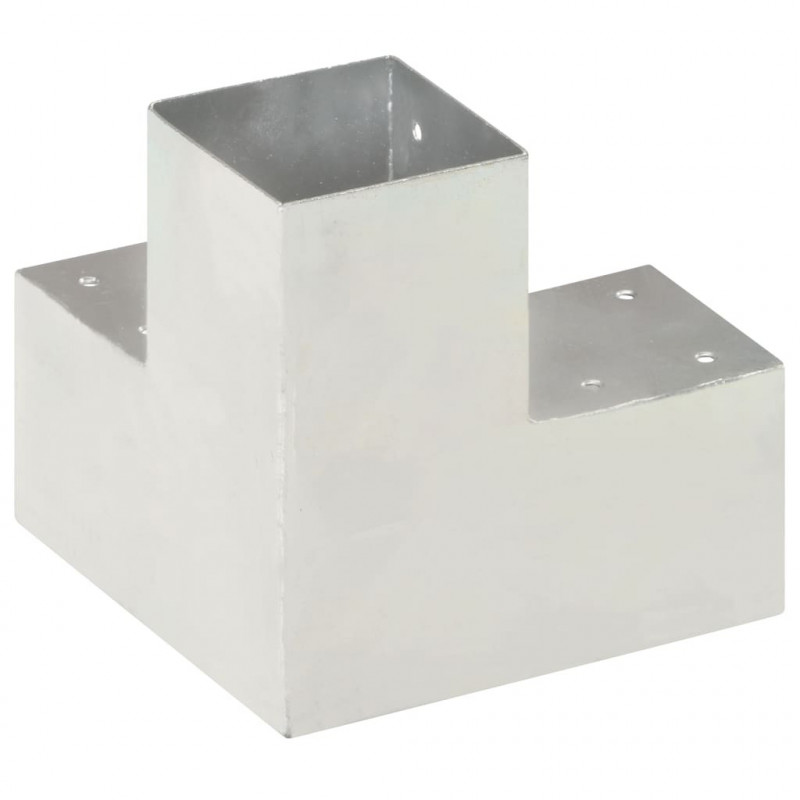 Łączniki w kształcie Y, 4 szt., galwanizowany metal, 91x91 mm