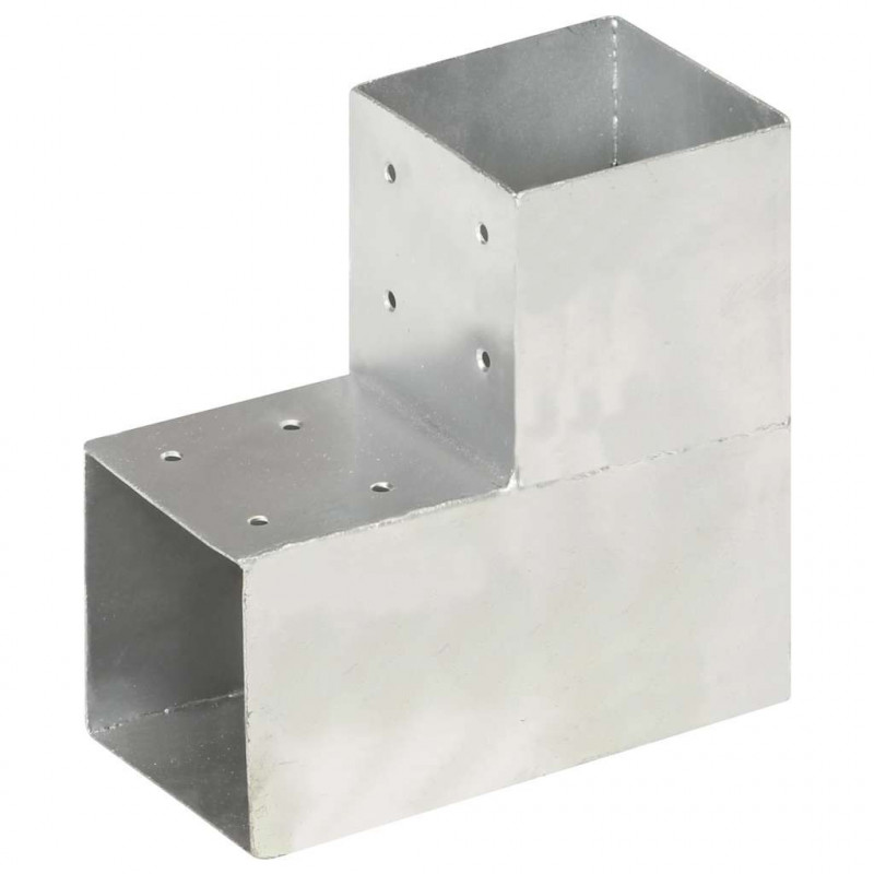 Łącznik słupków w kształcie L, galwanizowany metal, 101x101 mm