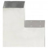 Łącznik słupków w kształcie L, galwanizowany metal, 101x101 mm