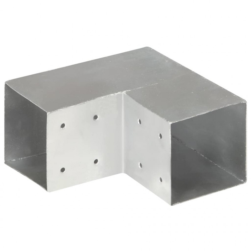 Łącznik słupków w kształcie L, galwanizowany metal, 101x101 mm