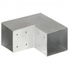 Łącznik słupków w kształcie L, galwanizowany metal, 101x101 mm