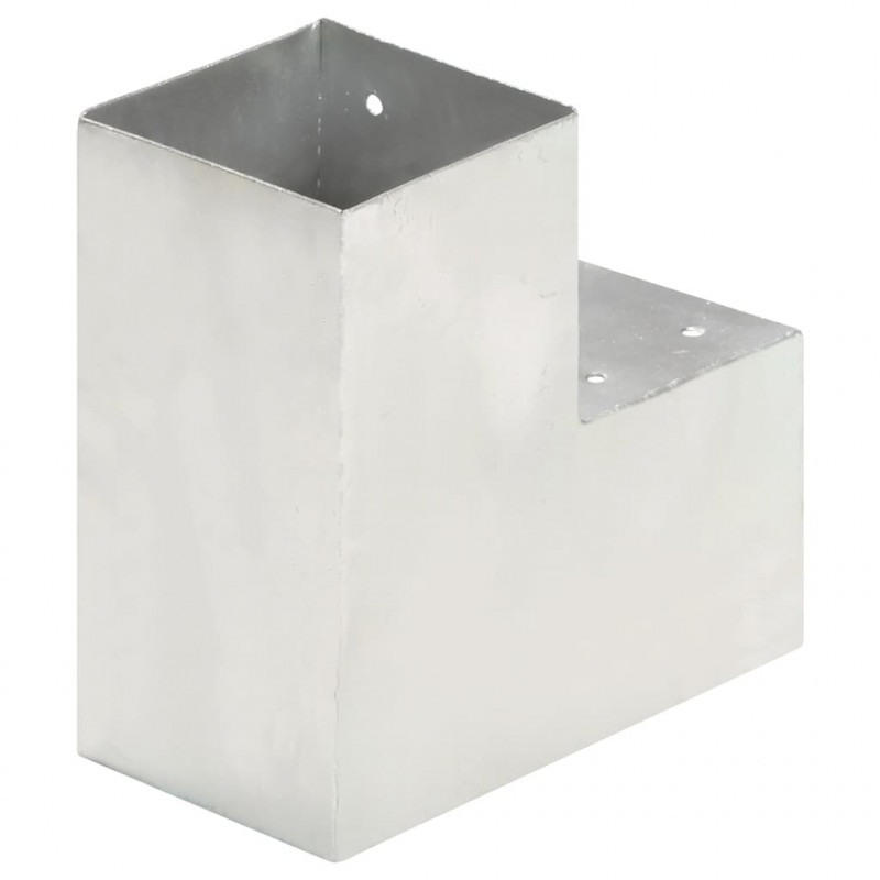 Łącznik słupków w kształcie L, galwanizowany metal, 101x101 mm