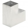 Łącznik słupków w kształcie L, galwanizowany metal, 101x101 mm