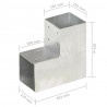 Łącznik słupków w kształcie L, galwanizowany metal, 101x101 mm