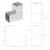 Łącznik słupków w kształcie L, galwanizowany metal, 101x101 mm