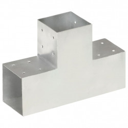 Łącznik w kształcie T, galwanizowany metal, 101x101 mm