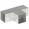 Łącznik w kształcie T, galwanizowany metal, 101x101 mm