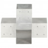 Łącznik w kształcie X, galwanizowany metal, 101x101 mm