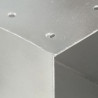Łącznik w kształcie X, galwanizowany metal, 101x101 mm