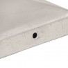 Daszki na słupki, 6 szt., galwanizowany metal, 101x101 mm