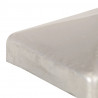 Daszki na słupki, 6 szt., galwanizowany metal, 101x101 mm