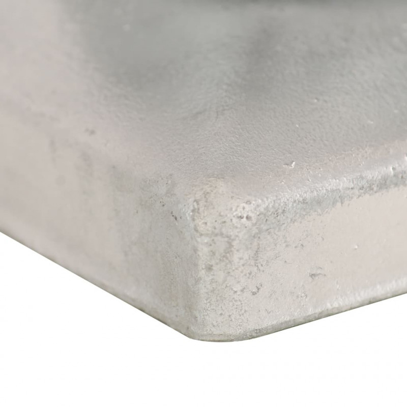 Zatyczki na słupki, 6 szt., kule, galwanizowany metal, 71x71 mm