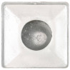 Zatyczki na słupki, 6 szt., kule, galwanizowany metal, 71x71 mm