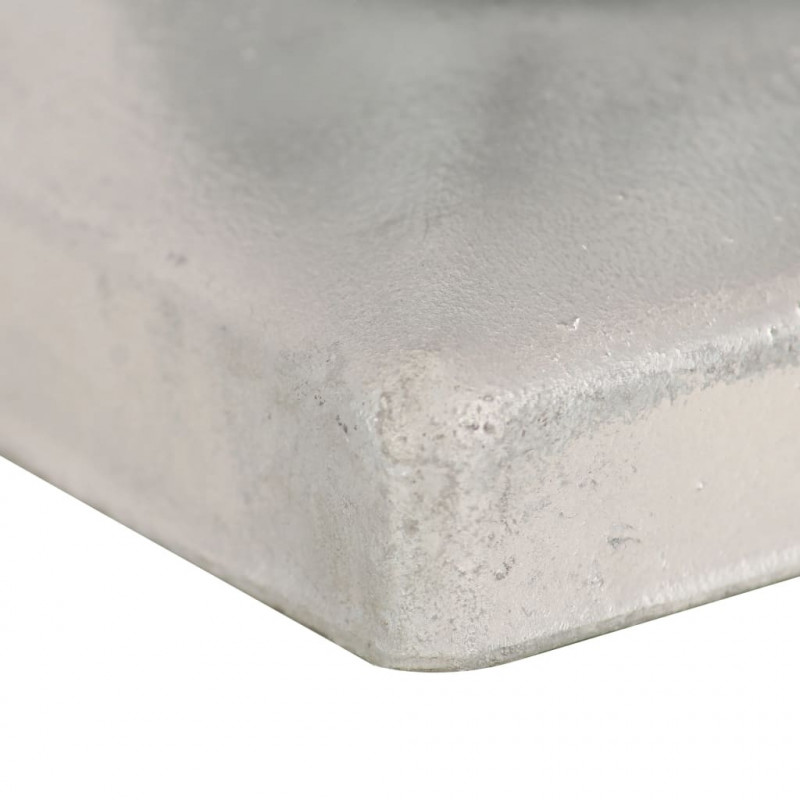 Zatyczki na słupki, 6 szt., kule, galwanizowany metal, 91x91 mm
