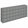 Podwyższona donica gabionowa, galwanizowana stal, 180x30x90 cm