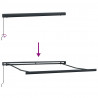 Markiza Antracyt 3,5 x 2,5 m Metal