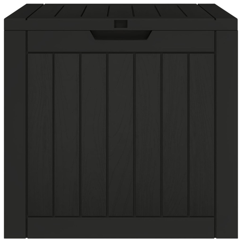 Skrzynia ogrodowa, czarna, 55,5x43x53 cm, polipropylen