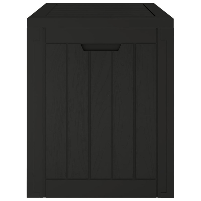 Skrzynia ogrodowa, czarna, 55,5x43x53 cm, polipropylen
