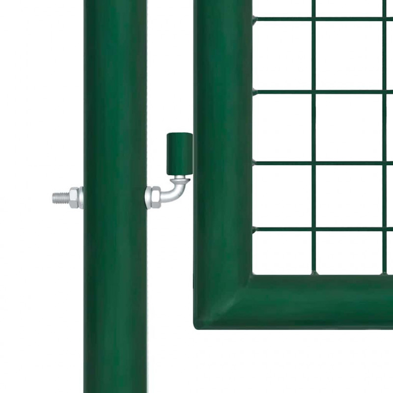Brama ogrodowa siatkowa stalowa 400x100 cm zielona
