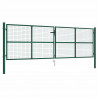 Brama ogrodowa siatkowa stalowa 400x125 cm zielona