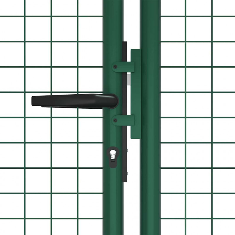 Brama ogrodowa siatkowa stalowa 400x125 cm zielona