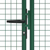 Brama ogrodowa siatkowa stalowa 400x125 cm zielona