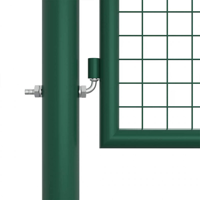 Brama ogrodowa siatkowa stalowa 400x125 cm zielona