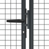 Brama ogrodowa z siatki ocynkowanej, stal 400x125 cm, szara