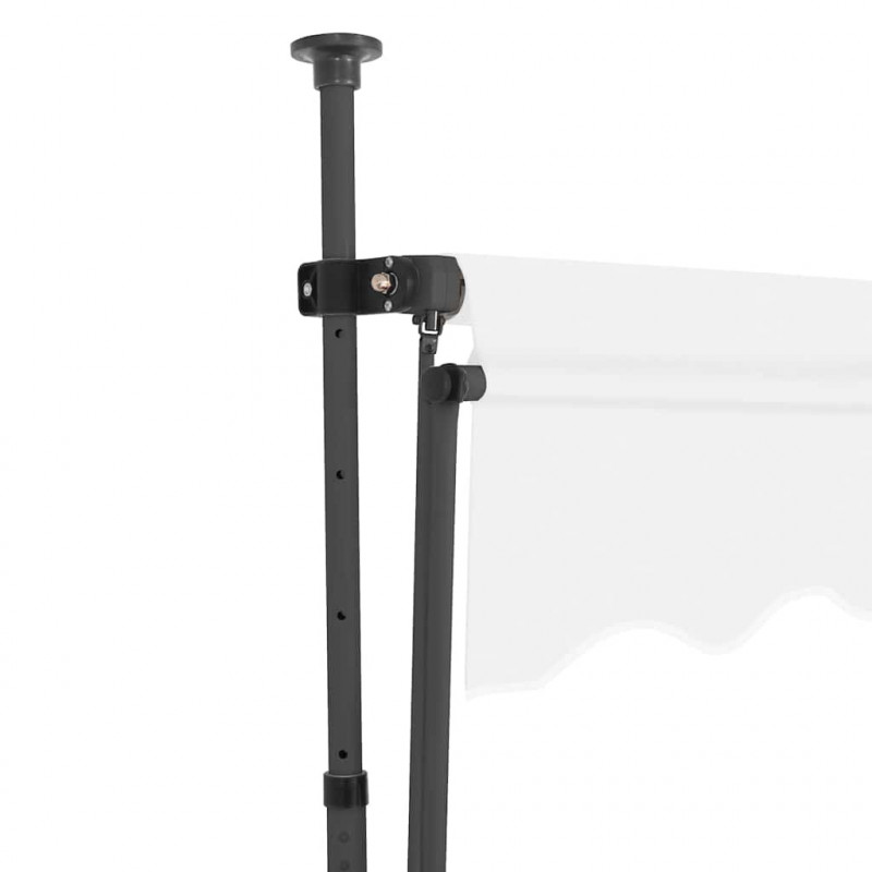 Ręcznie zwijana markiza z LED, 100 cm, kremowa