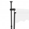 Ręcznie zwijana markiza z LED, 100 cm, kremowa