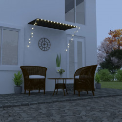 Markiza zwijana z LED, 200 x 150 cm, antracytowa