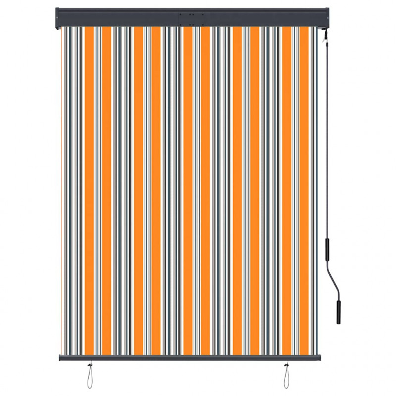 Roleta zewnętrzna, 120x250 cm, żółto-niebieska