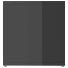 Szafka pod TV, wysoki połysk, szara, 72x35x36,5 cm