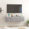 Szafki wiszące pod TV 2 szt., szarość betonu, 60x30x30 cm