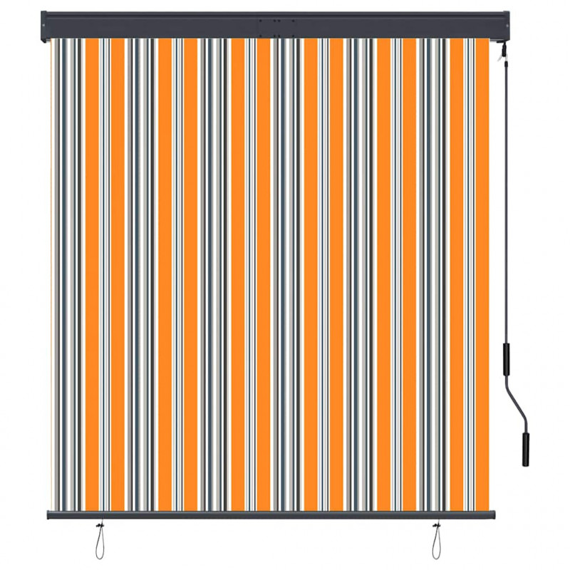 Roleta zewnętrzna, 140x250 cm, żółto-niebieska
