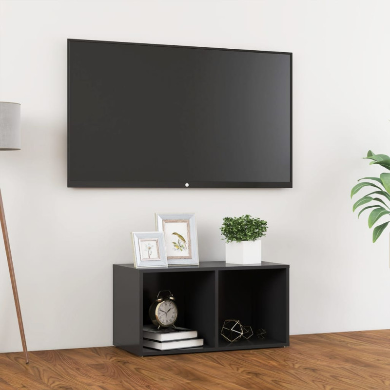 Szafka pod TV, szara, 72x35x36,5 cm, materiał drewnopochodny