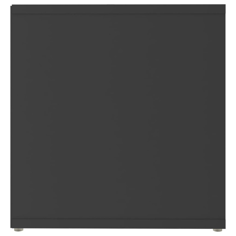 Szafka pod TV, szara, 72x35x36,5 cm, materiał drewnopochodny