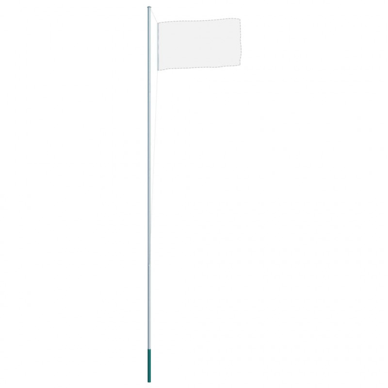 Maszt na flagę, aluminiowy, 6,2 m