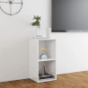 Szafka pod TV, wysoki połysk, biała, 72x35x36,5 cm