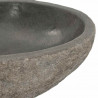 Umywalka z kamienia rzecznego, owalna, (29-38)x(24-31) cm