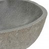 Umywalka z kamienia rzecznego, owalna, (37-46)x(29-36) cm