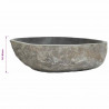 Umywalka z kamienia rzecznego, owalna, (45-53)x(34-41) cm