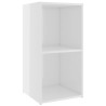 Szafka pod TV, wysoki połysk, biała, 72x35x36,5 cm