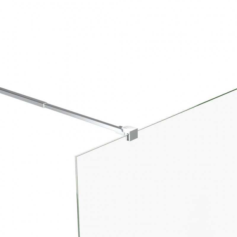 Wspornik do parawanu na wannę, stal nierdzewna, 70-120 cm